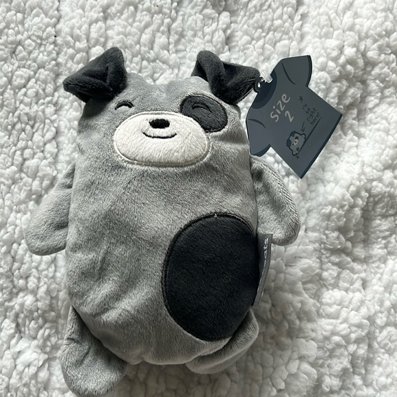 Cubcoats Unisex Pimm the puppy 2 in 1 tee and plushie in gray size 2T - Picture 2 of 8